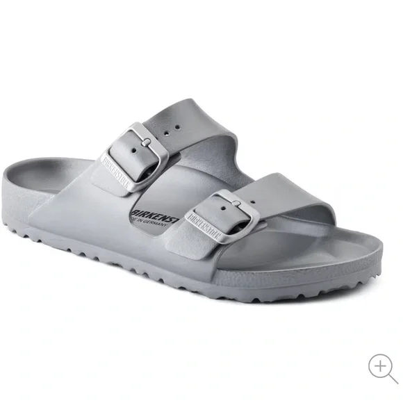Birkenstock Silver Sandals Arizona Essentials - Picture 2 of 12